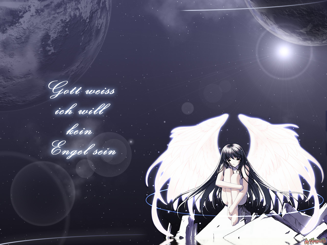 black_hair, wings, you_haruka