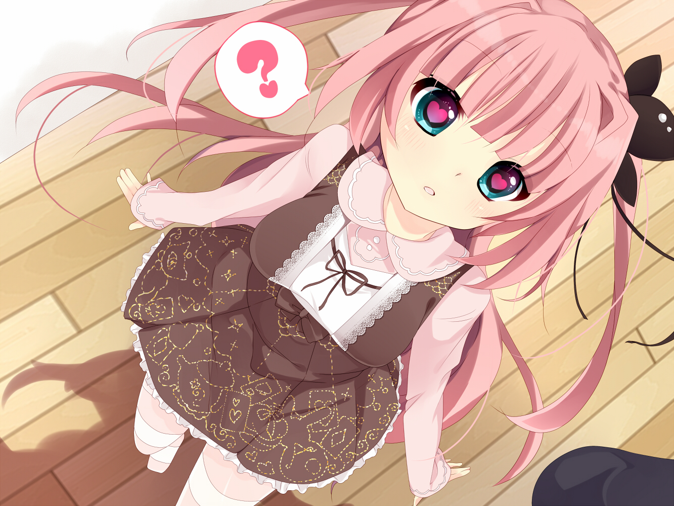 dress, long_hair, original, pink_hair, sakuragi_yuzuki, tagme