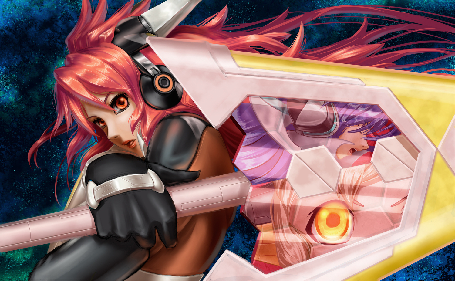 amou_kanade, kazanari_tsubasa, senki_zesshou_symphogear, tachibana_hibiki, tagme, worange