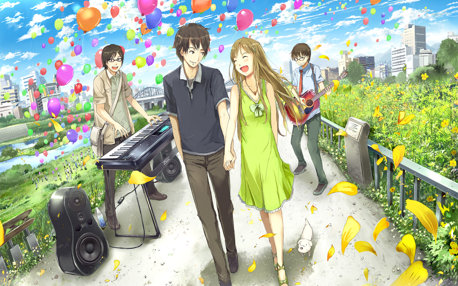 animal, dog, guitar, instrument, moka._tapioka, piano, tagme