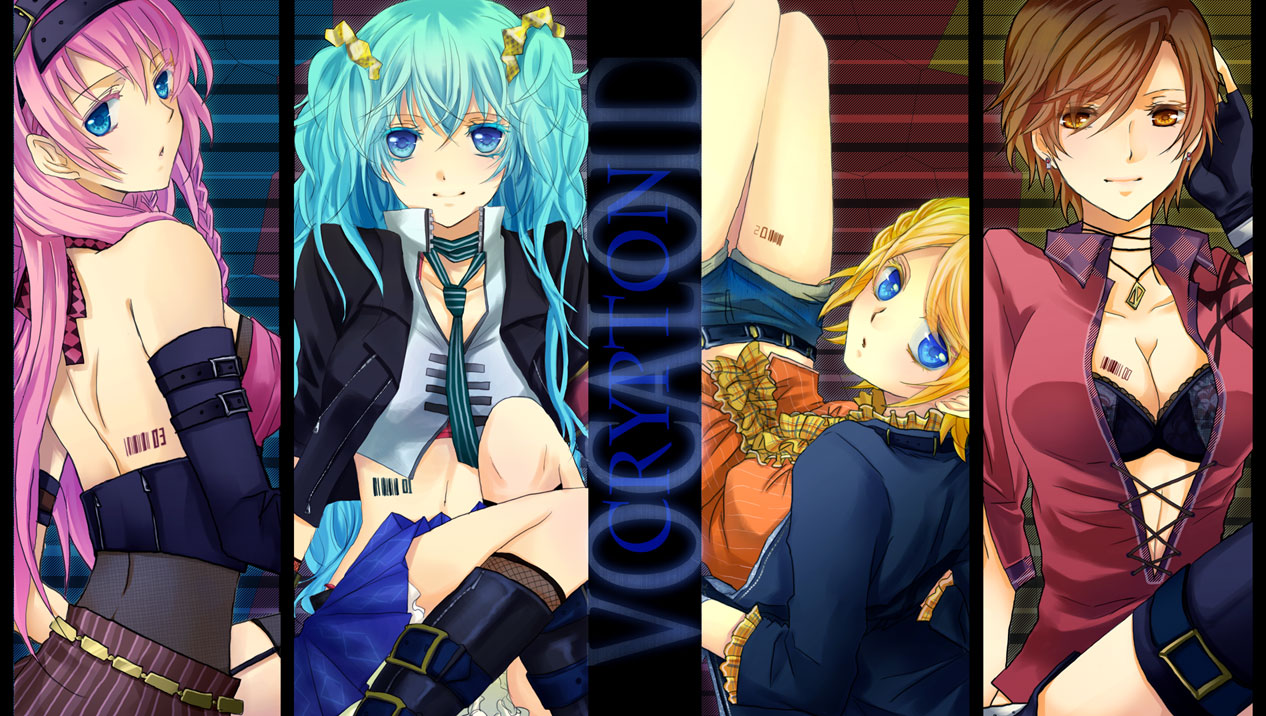 hatsune_miku, kagamine_rin, koyami_tsukito, megurine_luka, meiko, vocaloid