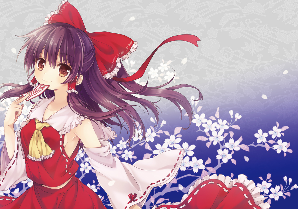 hakurei_reimu, japanese_clothes, konayama_kata, miko, ofuda, touhou