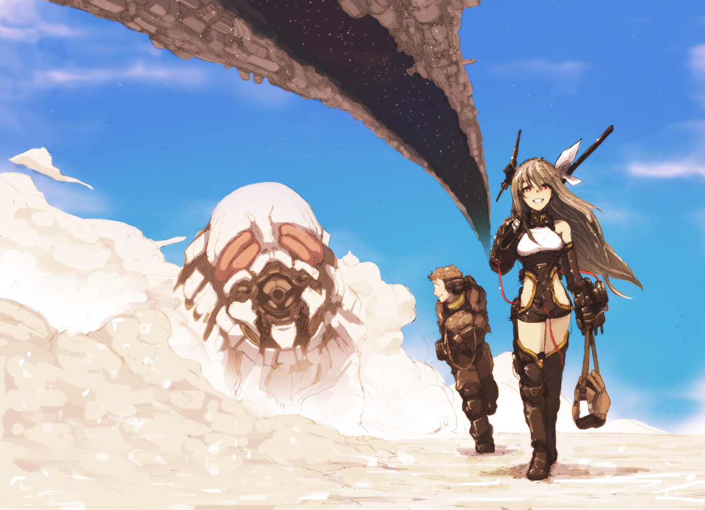 armor, sky, sonjow4, tagme, weapon