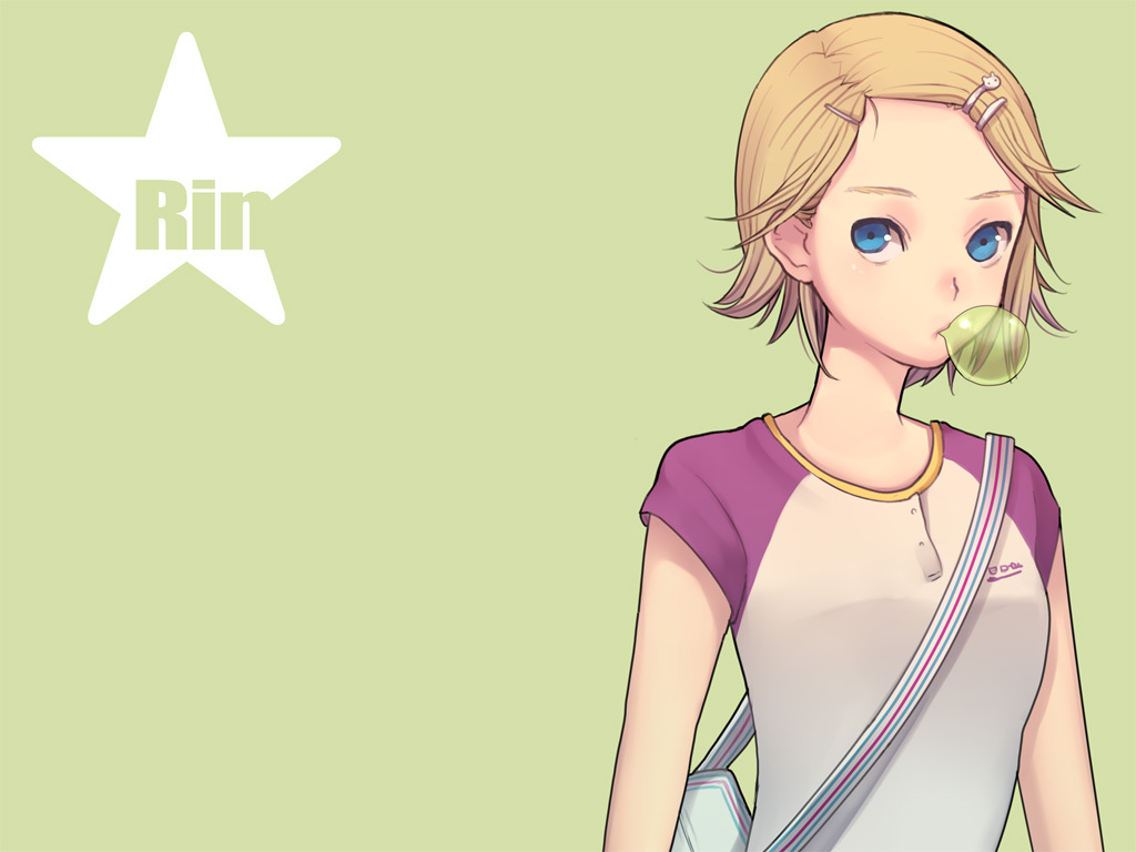 green, kagamine_rin, uprightleftdownchuchuchu, vocaloid
