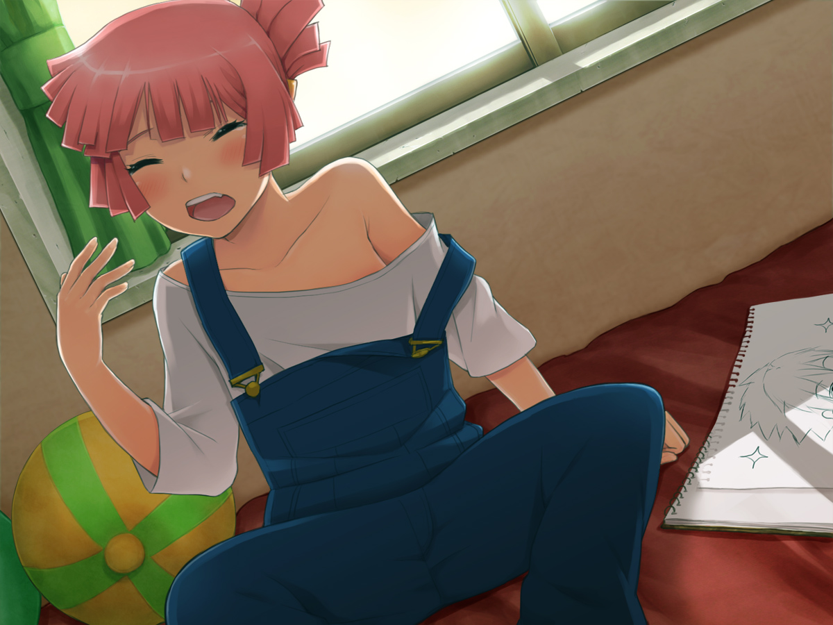 blush, okazun, pink_hair, star_driver, you_mizuno
