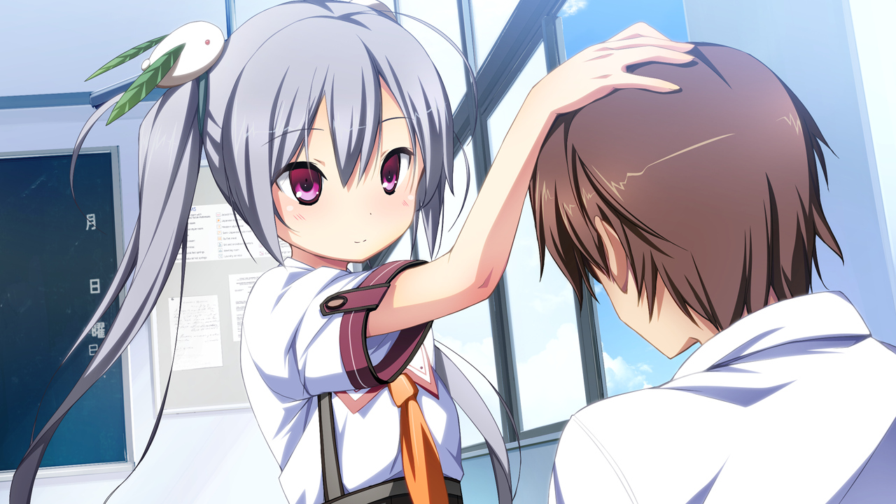 game_cg, gray_hair, kamine_mashiro, kikuchi_seiji, material_brave, school_uniform