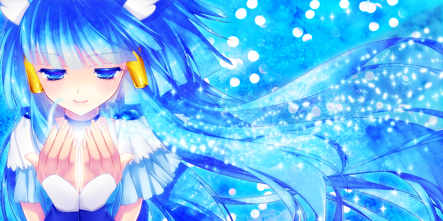 aoki_reika, blue_eyes, blue_hair, ichimatsu_nana, precure, smile_precure!