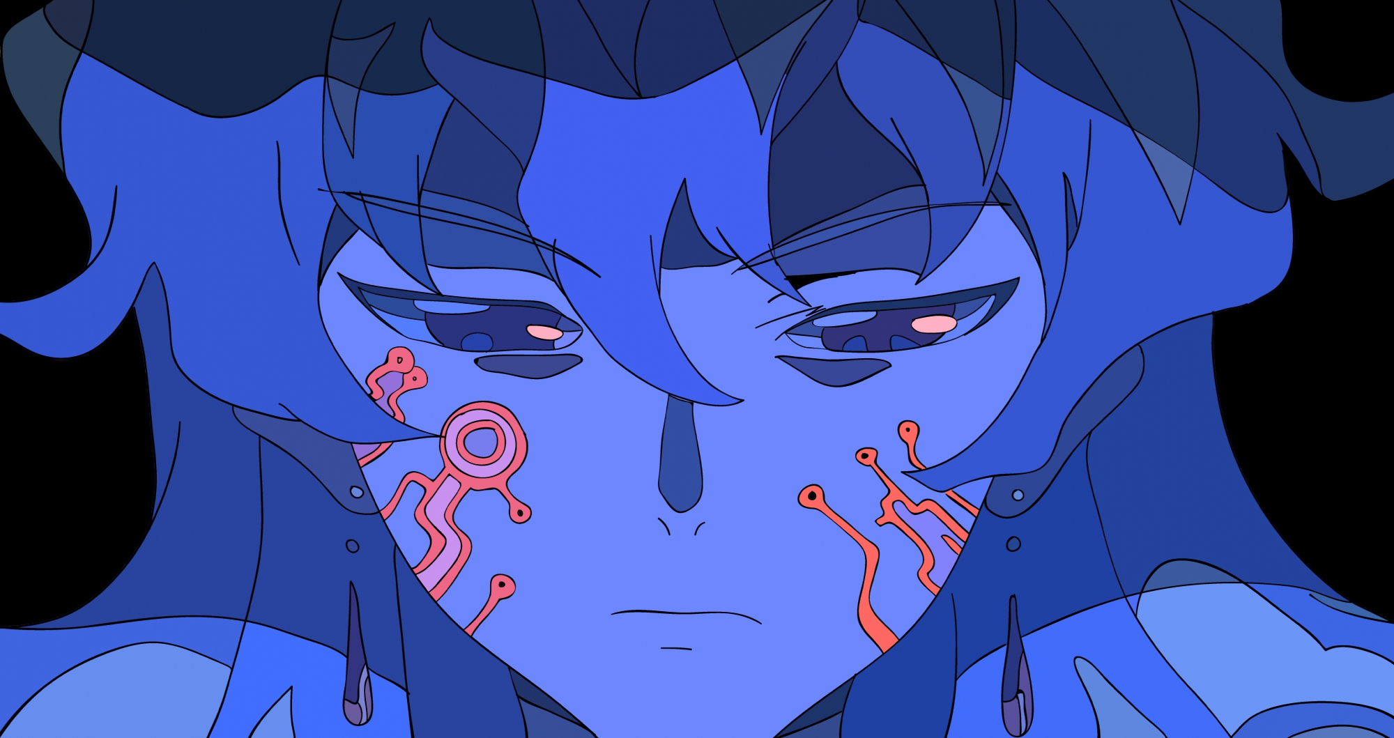 antispiral_nia, blue, close, nia_teppelin, tagme, tengen_toppa_gurren_lagann, vector