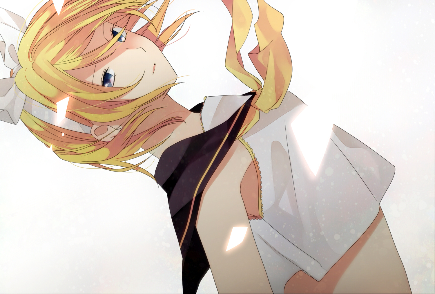 akitsuki_(akiduko), kagamine_rin, vocaloid, white
