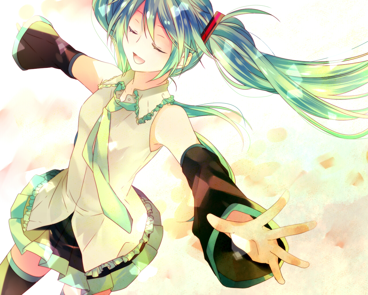 akitsuki_(akiduko), hatsune_miku, tie, twintails, vocaloid