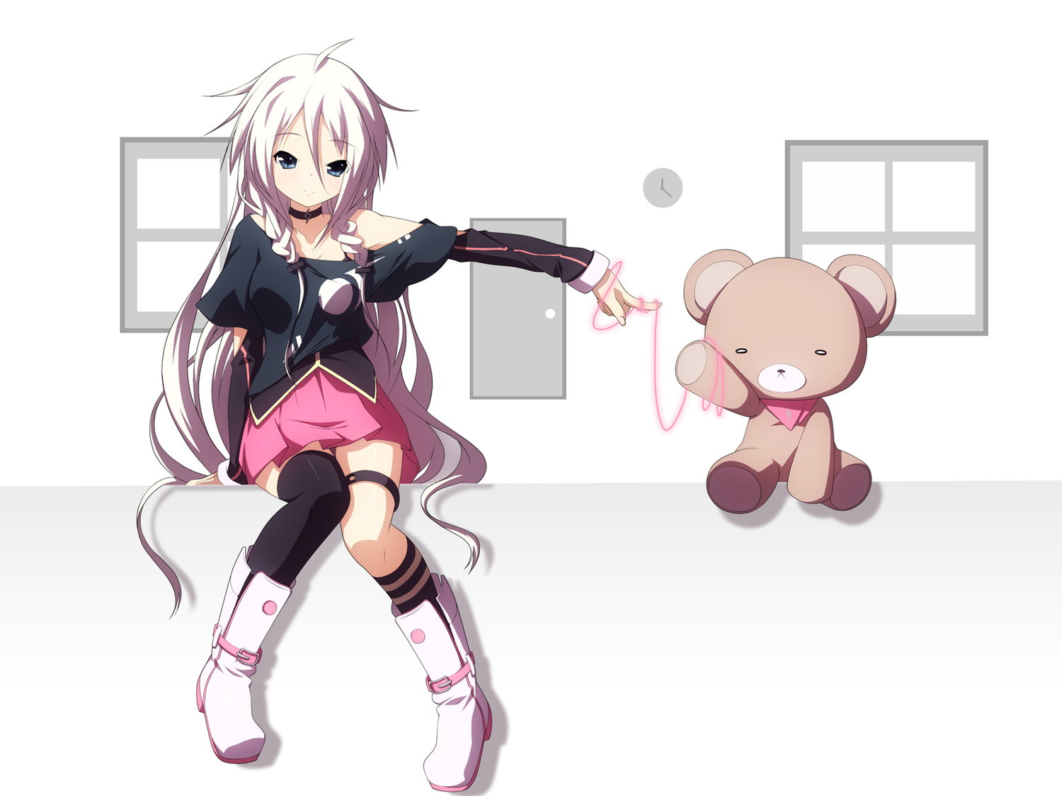 ia, teddy_bear, vocaloid, yuzuki_kei