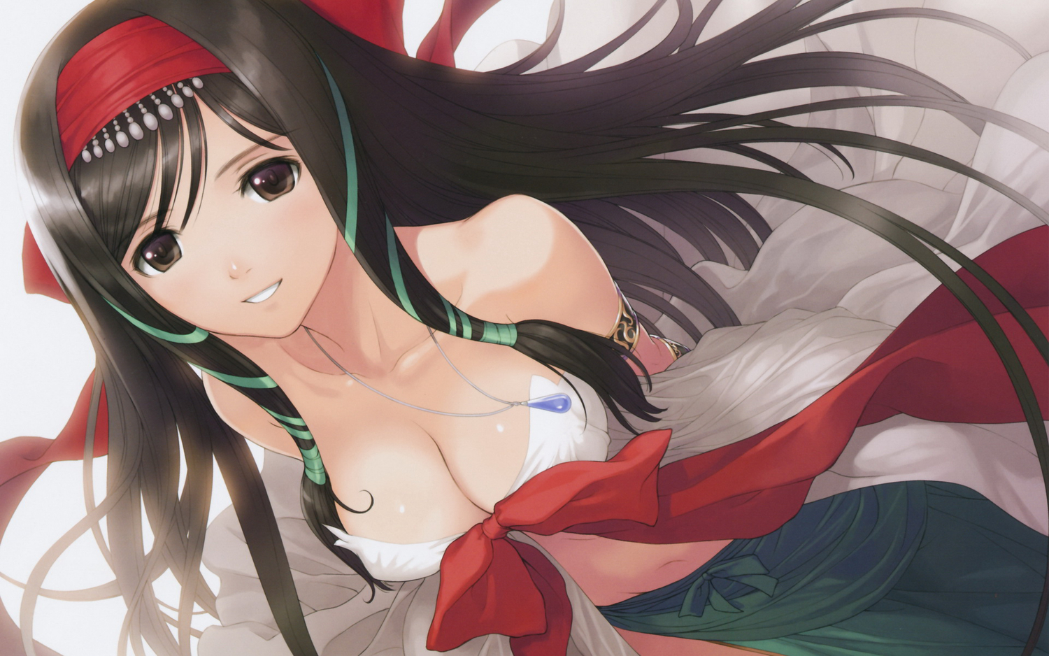 breasts, cleavage, kaguya, shining_hearts, taka_tony
