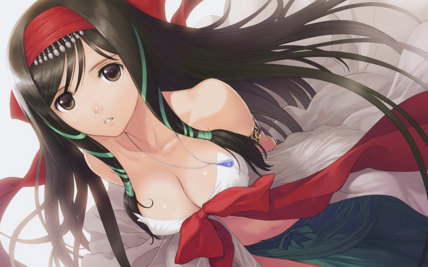 breasts, cleavage, kaguya, shining_hearts, taka_tony