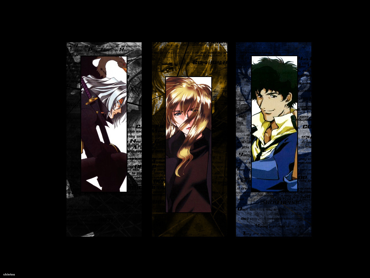 cowboy_bebop, julia, male, spike_spiegel, vicious