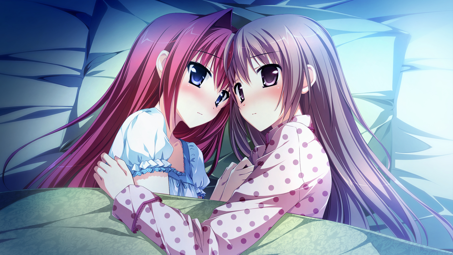 game_cg, kimishima_ao, miyama_mizuki, ootori_rena, otome_ga_tsumugu_koi_no_canvas