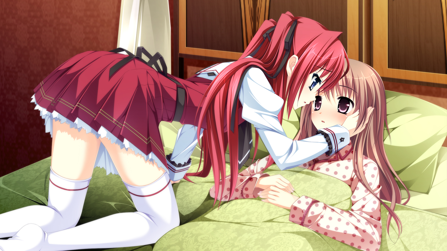 game_cg, kimishima_ao, miyama_mizuki, ootori_rena, otome_ga_tsumugu_koi_no_canvas