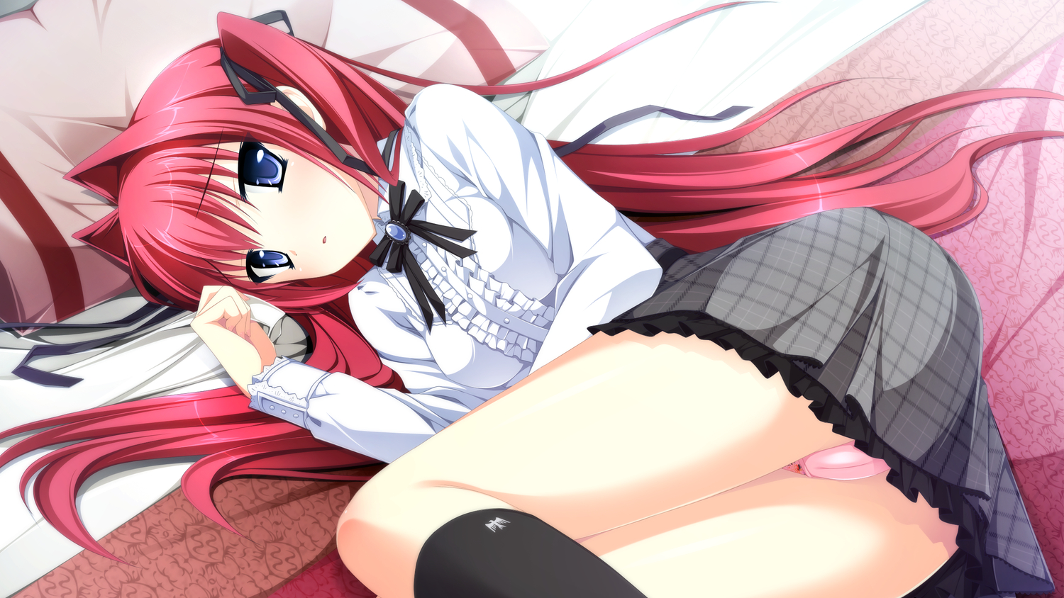 blue_eyes, cameltoe, game_cg, kimishima_ao, ootori_rena, otome_ga_tsumugu_koi_no_canvas, pink_hair