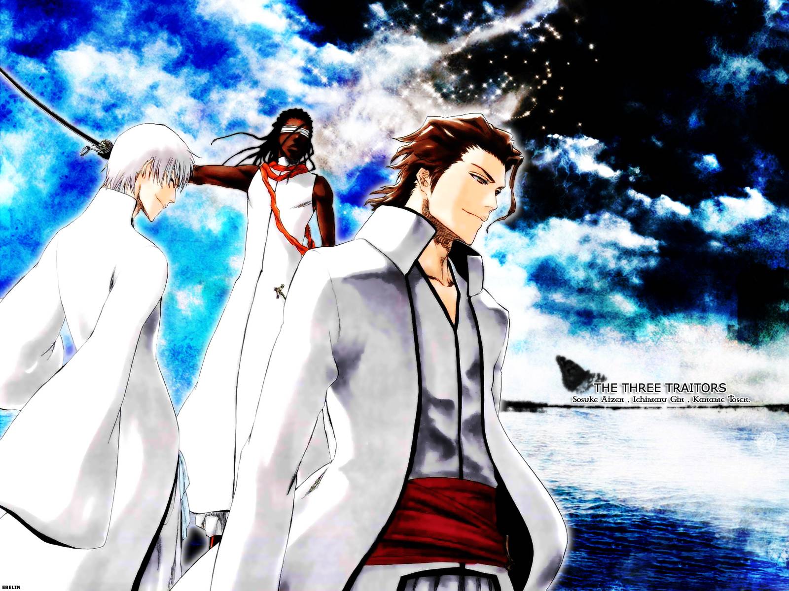 aizen_sousuke, all_male, bleach, ichimaru_gin, male, tousen_kaname