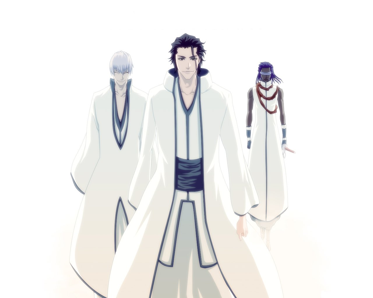 aizen_sousuke, all_male, bleach, ichimaru_gin, male, tousen_kaname