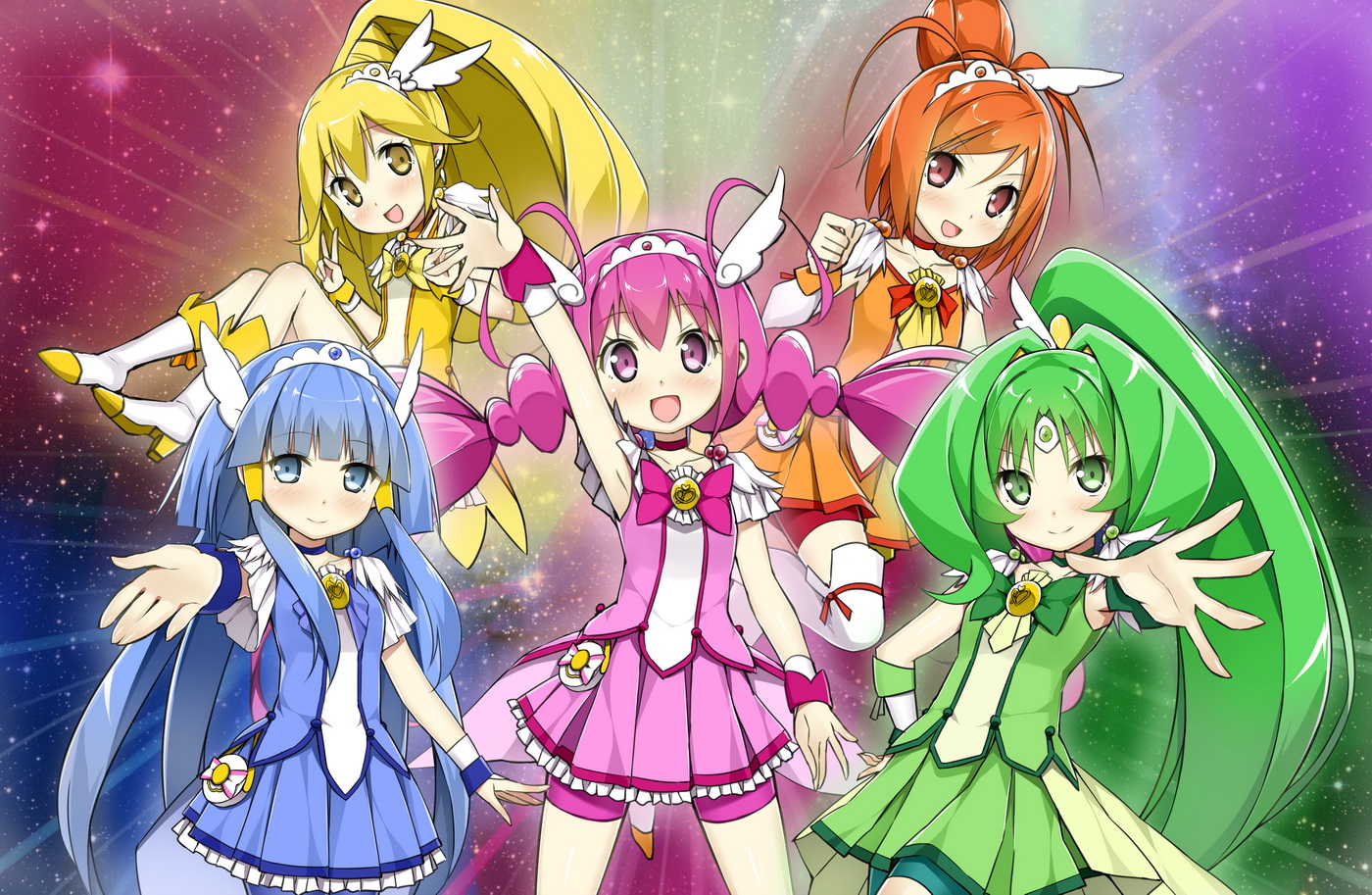 aoki_reika, hino_akane, hoshizora_miyuki, kise_yayoi, midorikawa_nao, precure, sky_(freedom), smile_precure!