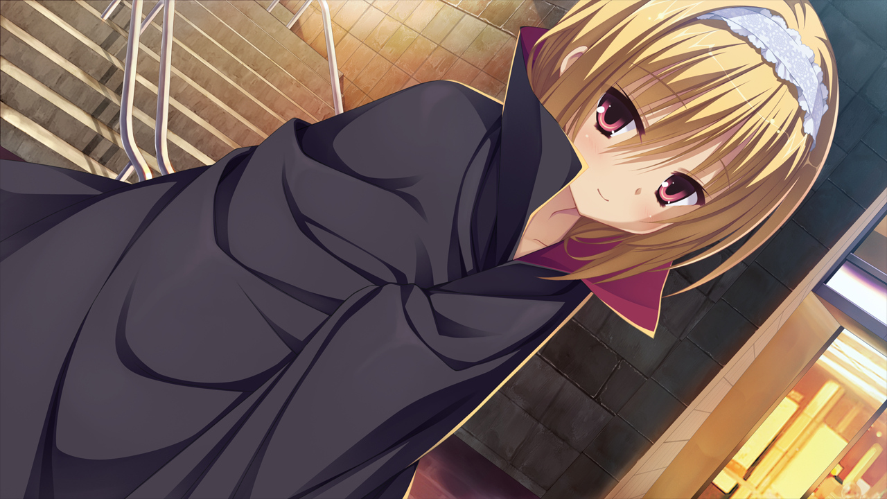 blonde_hair, dracu-riot!, game_cg, muririn, nicola_cepheus, red_eyes, yuzusoft