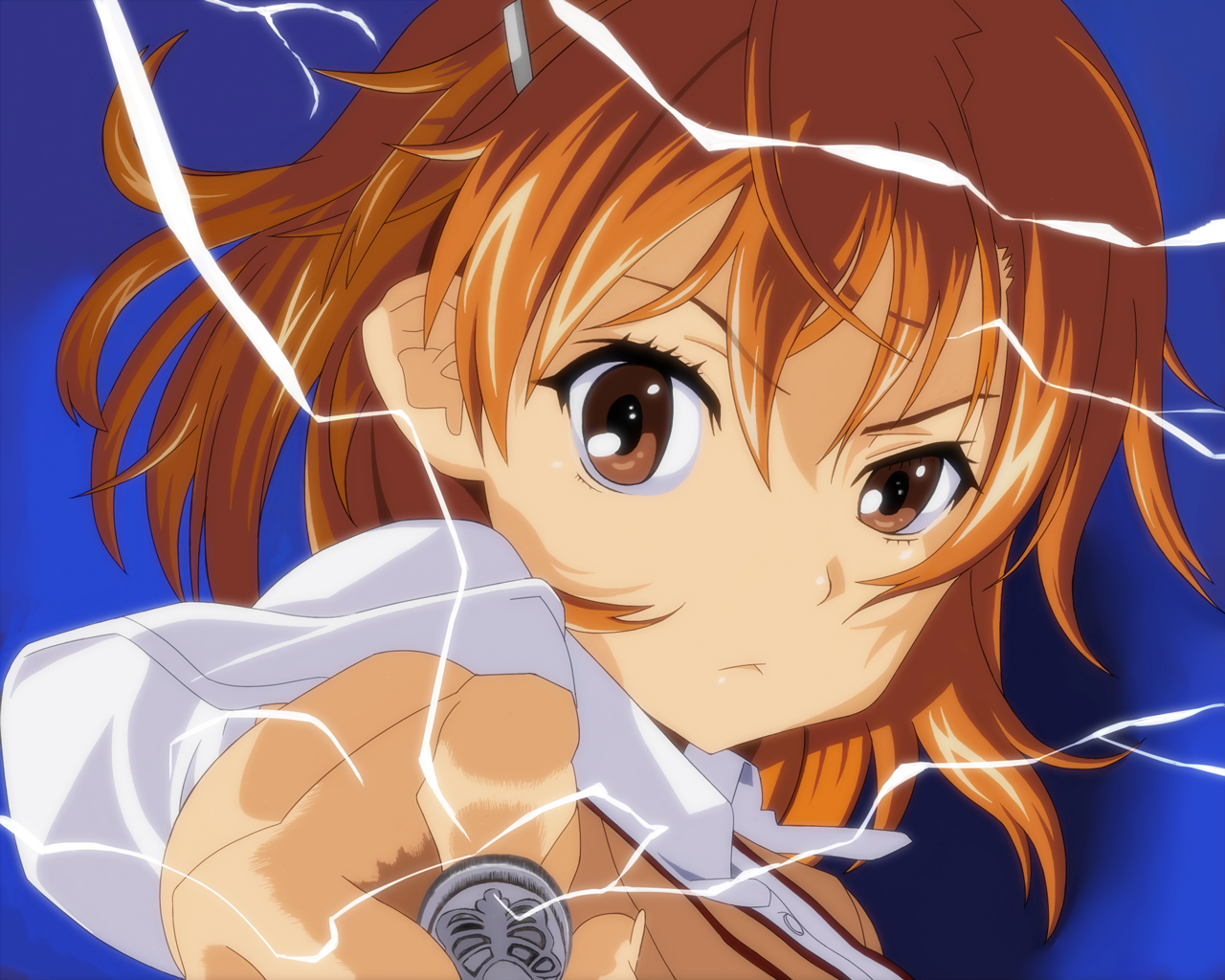brown_eyes, brown_hair, close, misaka_mikoto, school_uniform, short_hair, takahirokun, to_aru_kagaku_no_railgun