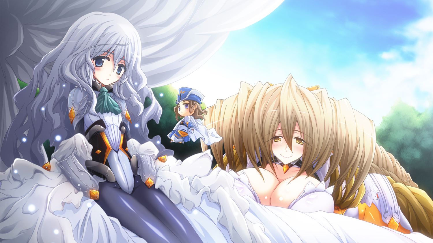 breasts, cleavage, long_hair, nanao_yuki, tagme