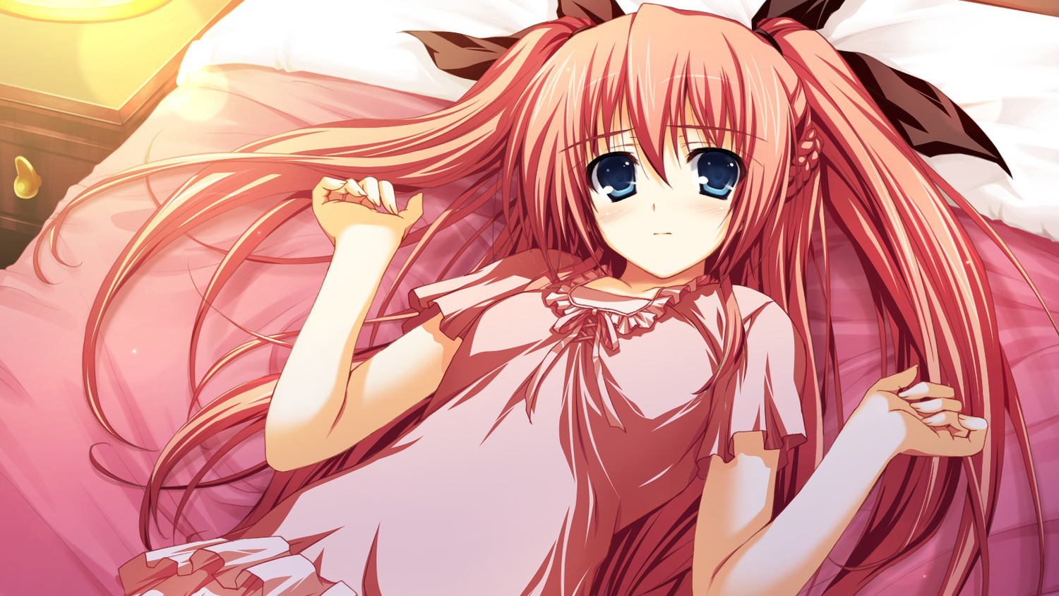 akatsuki_no_goei, bed, blush, game_cg, nikaidoh_reika, syangrila, tomose_shunsaku
