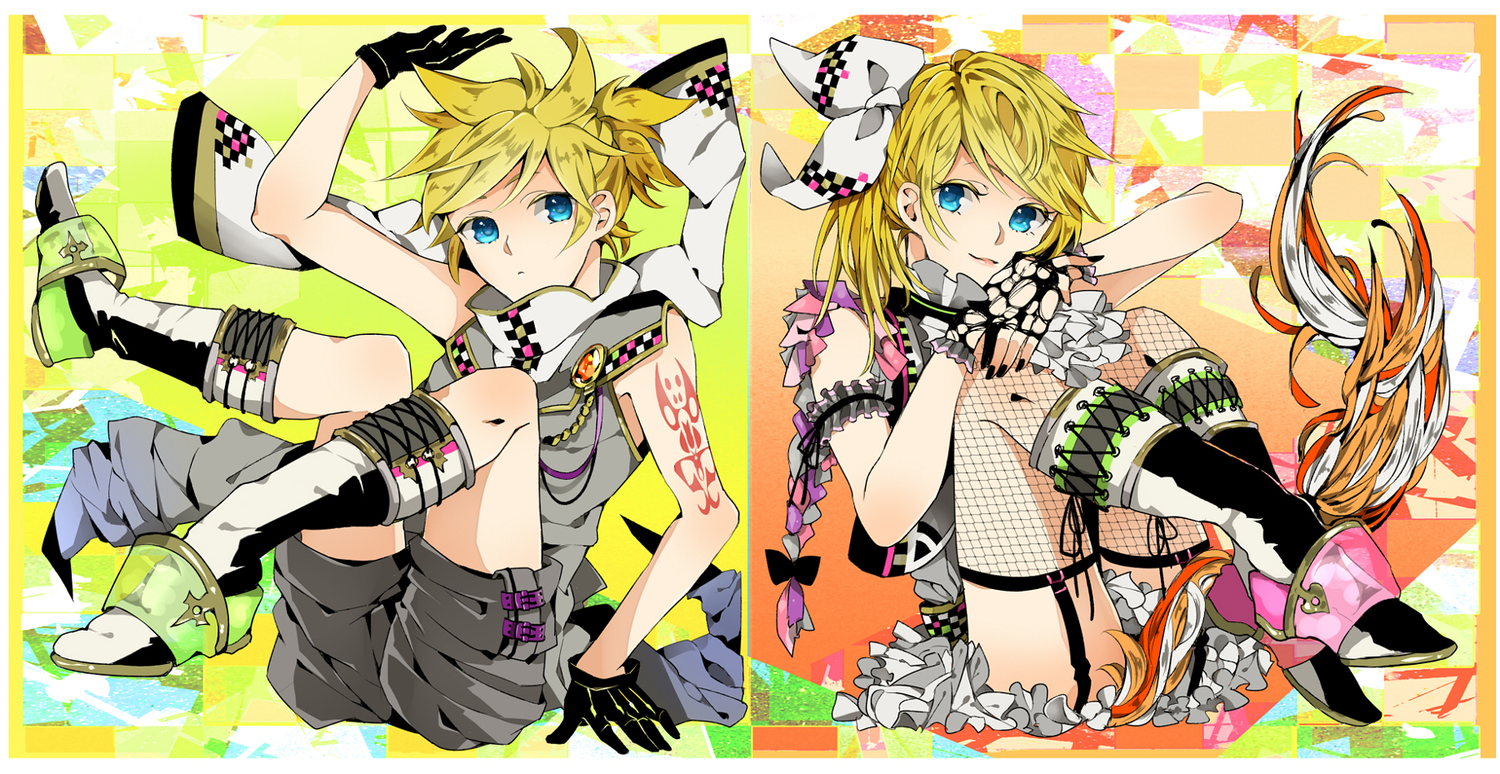 ichinose777, kagamine_len, kagamine_rin, male, vocaloid