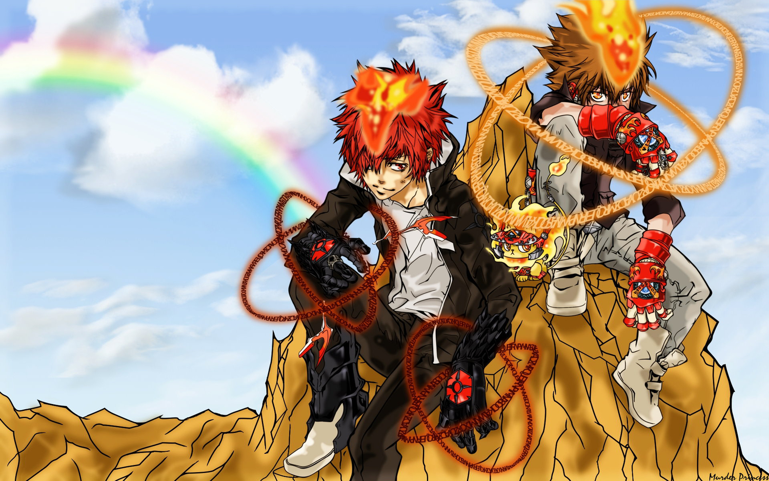 all_male, katekyou_hitman_reborn, kozato_enma, male, sawada_tsunayoshi, tagme