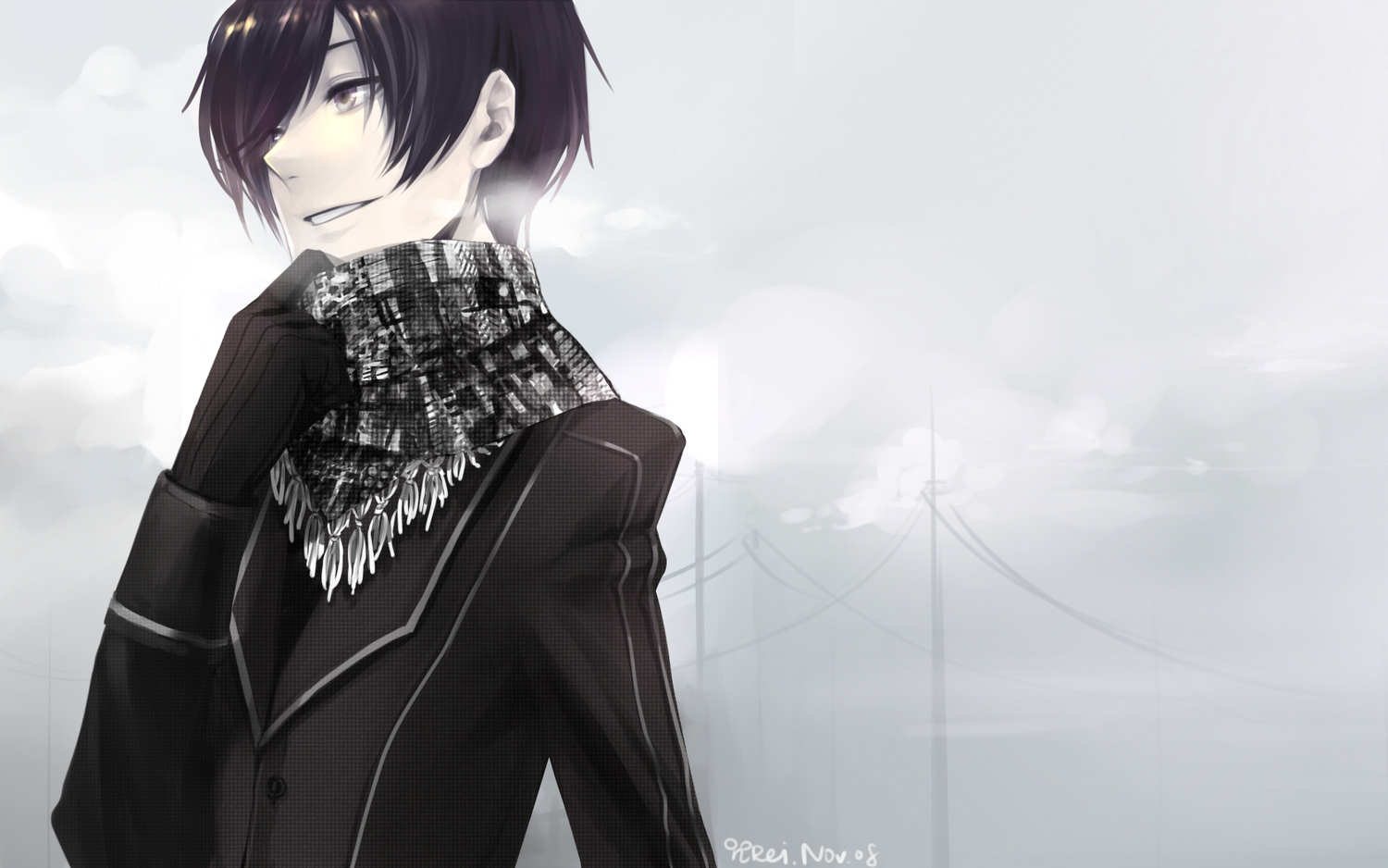 all_male, black_hair, code_geass, gloves, lelouch_lamperouge, male, rei_(sanbonzakura), scarf