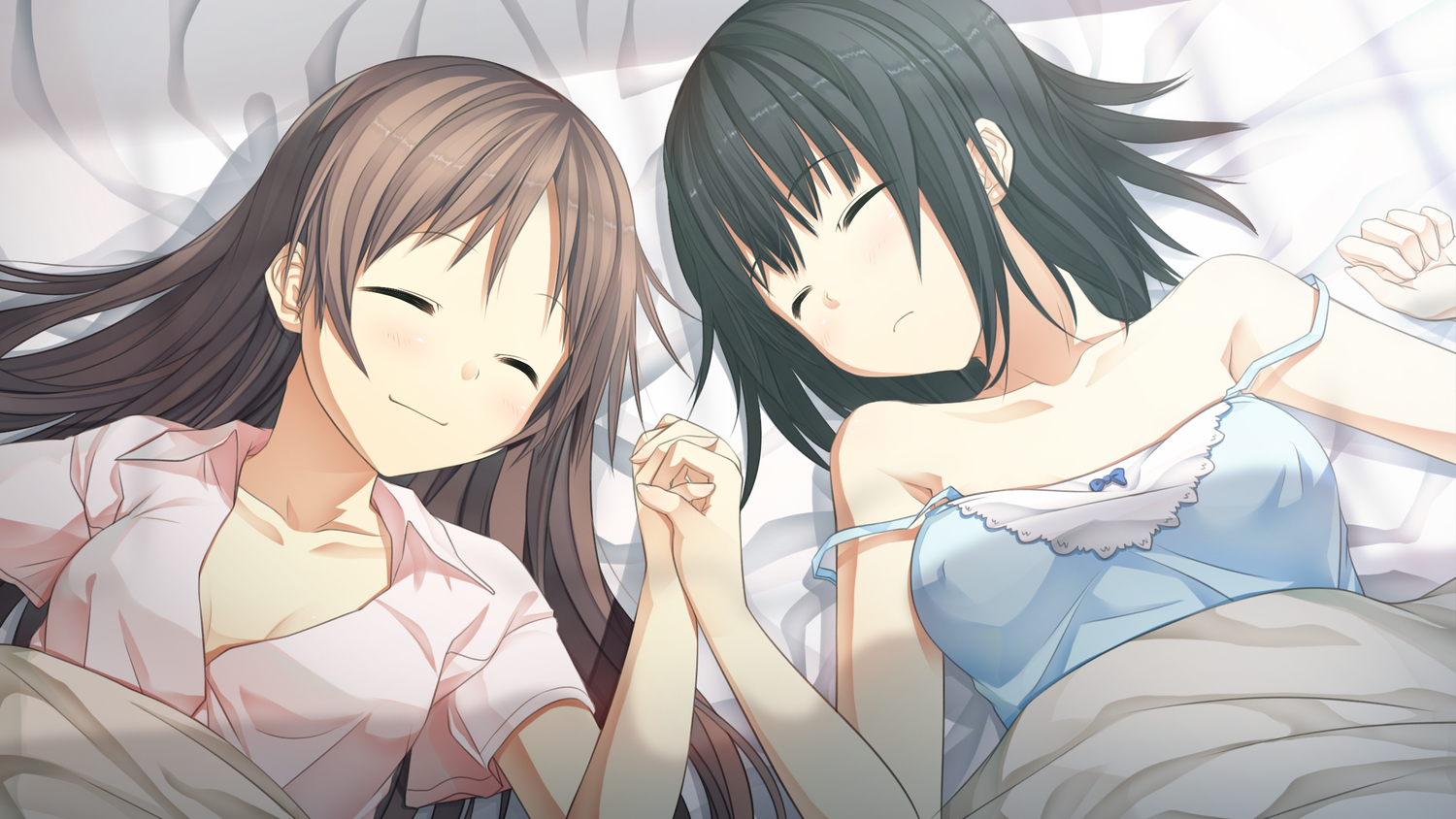 2girls, arishima_alice, cura, game_cg, lose, monobeno, sawai_natsuha, sleeping