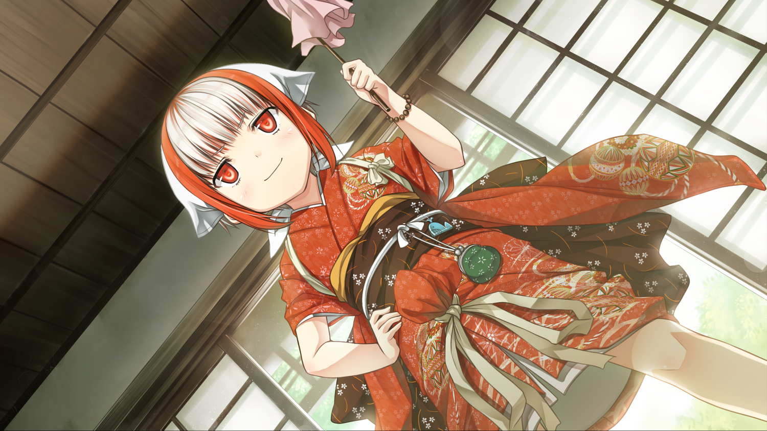 cura, flat_chest, game_cg, hat, japanese_clothes, kimono, loli, lose