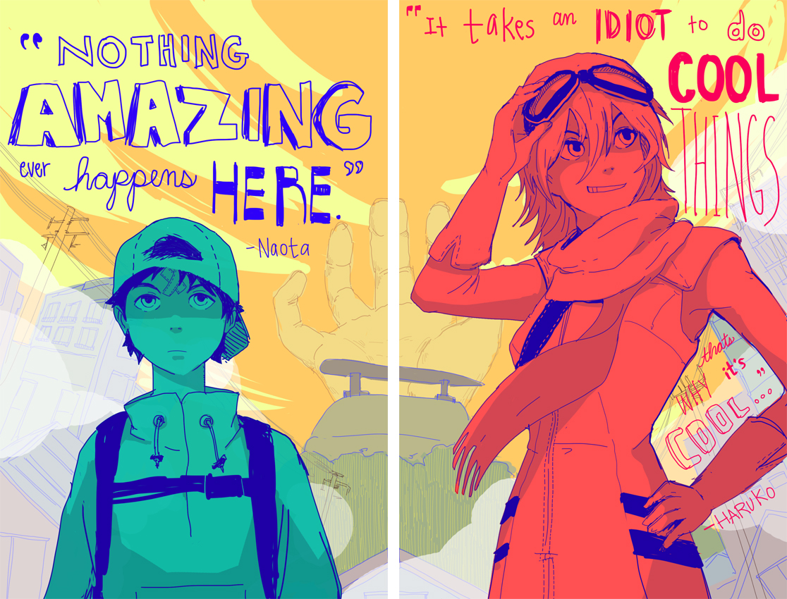 flcl, haruhara_haruko, nandaba_naota
