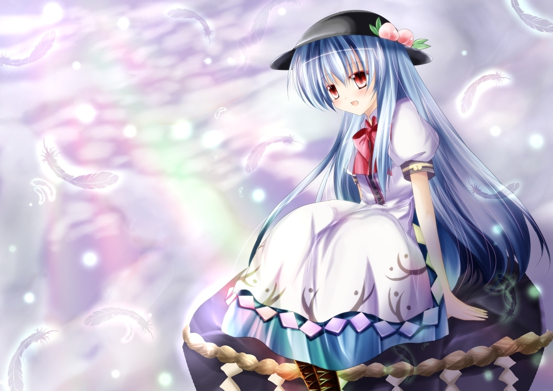 hinanawi_tenshi, long_hair, nanoha, tagme, touhou