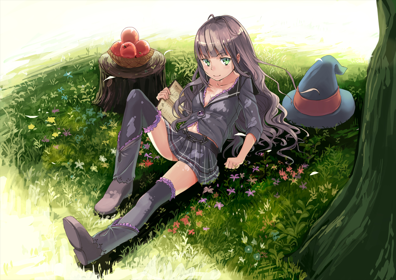apple, book, boots, food, fruit, hat, juu., original