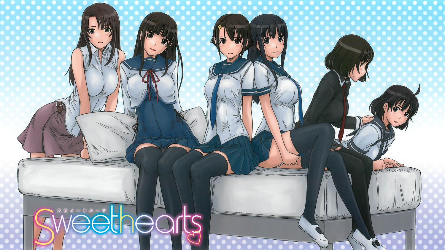 jpeg_artifacts, kisaragi_gunma, school_uniform, shiraishi_kasumi, sweethearts, tagme_(character)