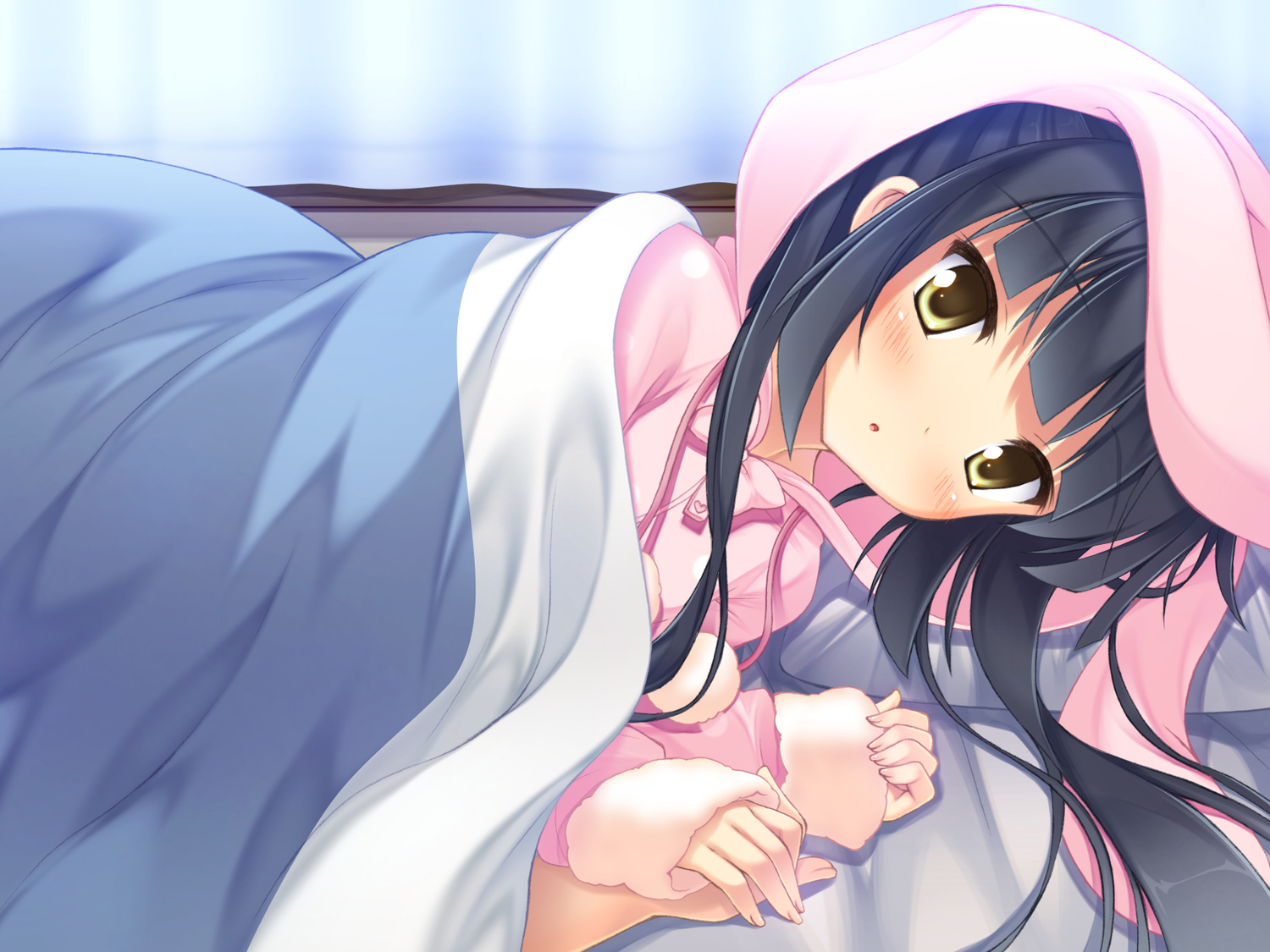 bed, game_cg, kazama_minto, sakura_no_reply