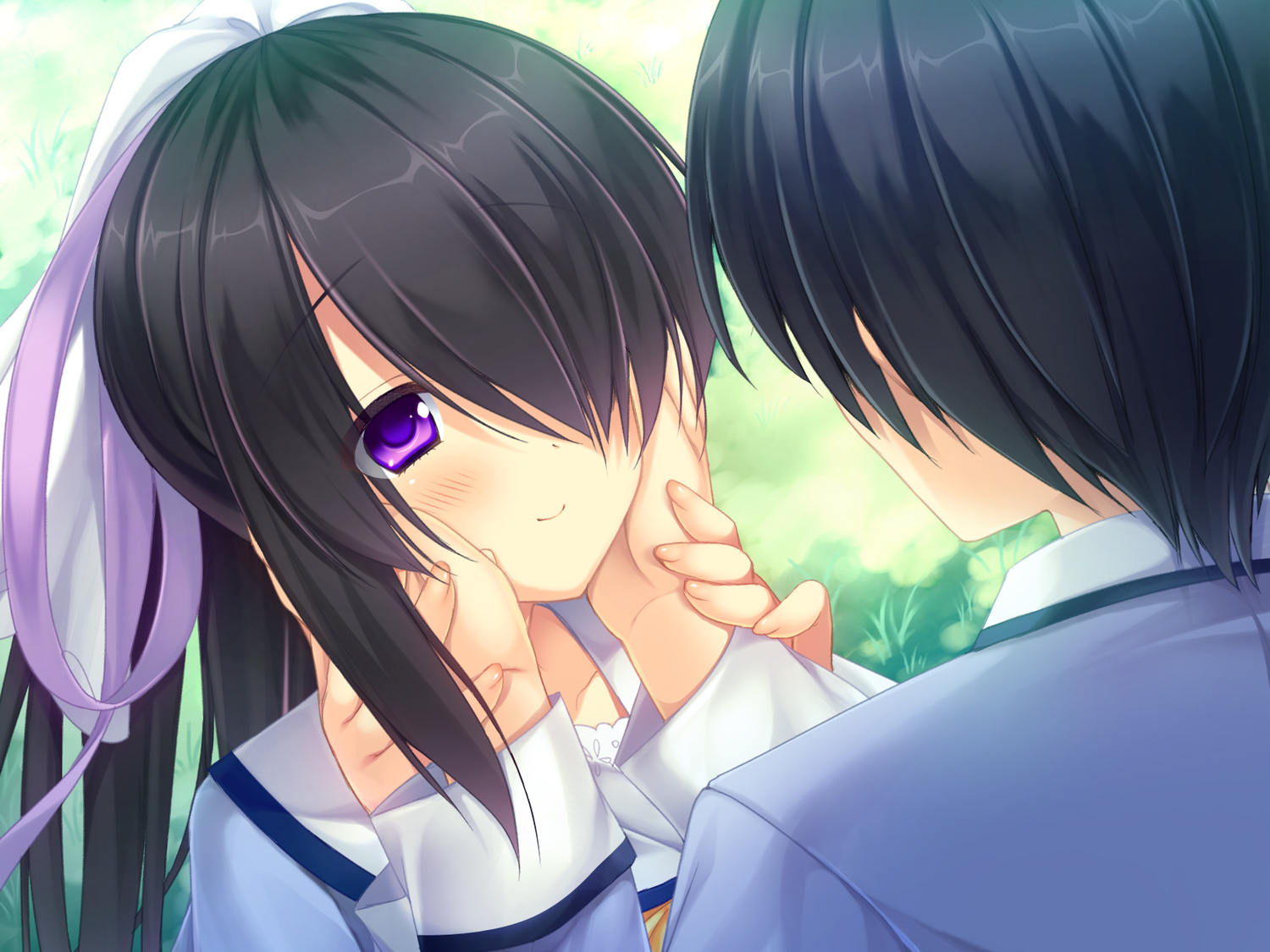 blush, game_cg, hazuki_mikuri, sakura_no_reply, short_hair