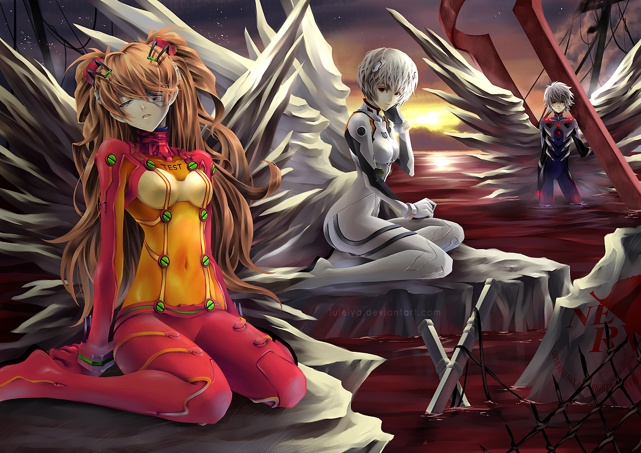 ayanami_rei, nagisa_kaworu, neon_genesis_evangelion, soryu_asuka_langley, watermark