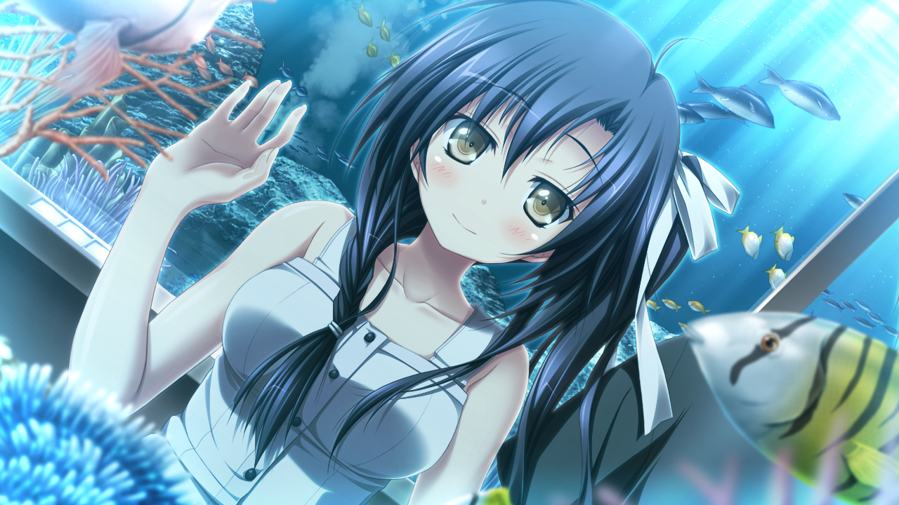 animal, fish, game_cg, mizuki_runa, purple_software, shiawase_kazokubu, water, yuuki_makoto