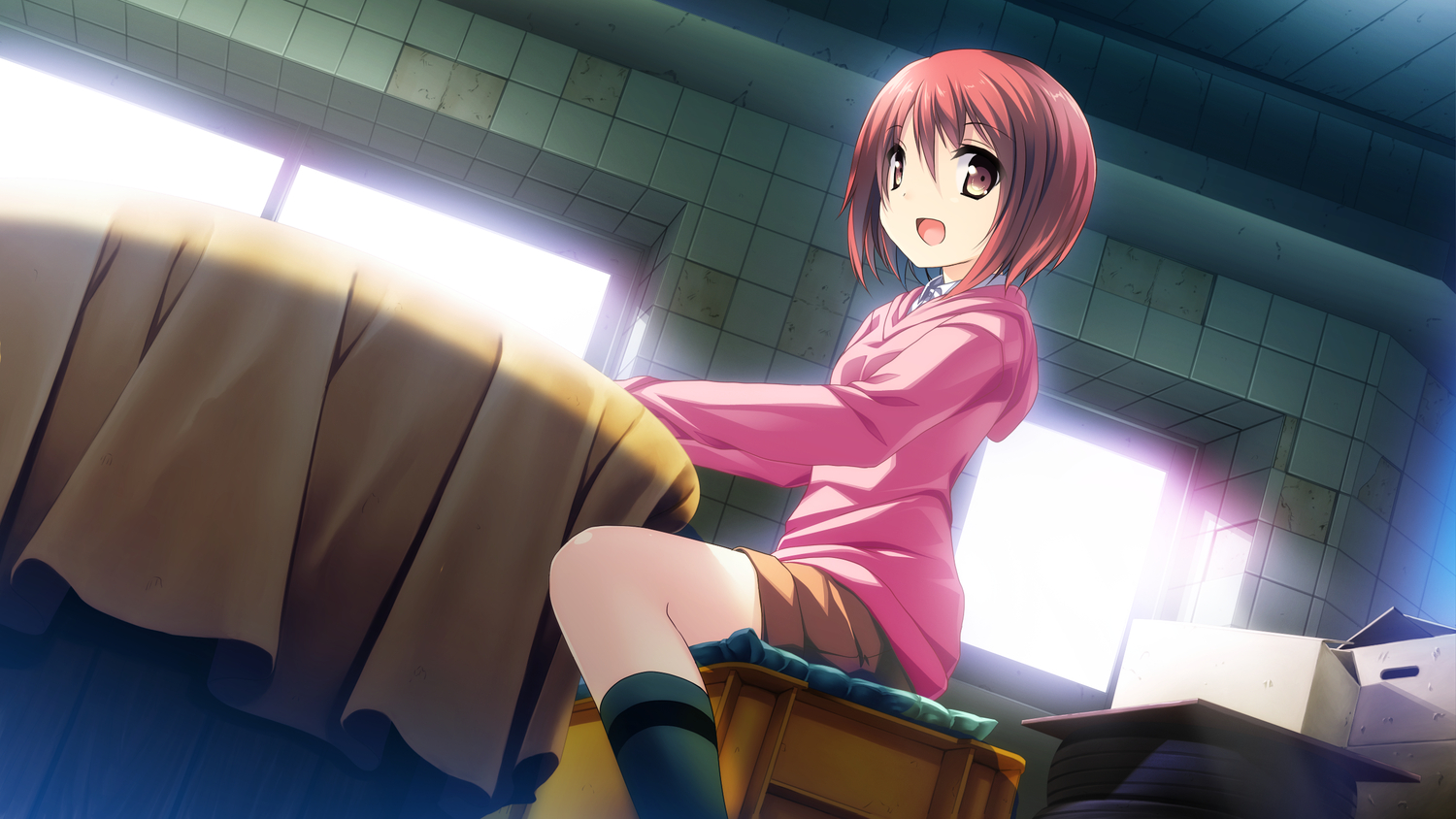 game_cg, himegi_ageha, kono_oozora_ni_tsubasa_wo_hirogete, short_hair