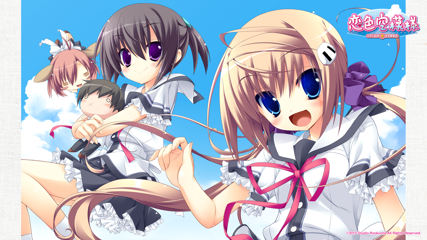 chibi, doll, hattori_aya, itou_mikoto, koiiro_soramoyou, lucie, school_uniform, shinohara_sera