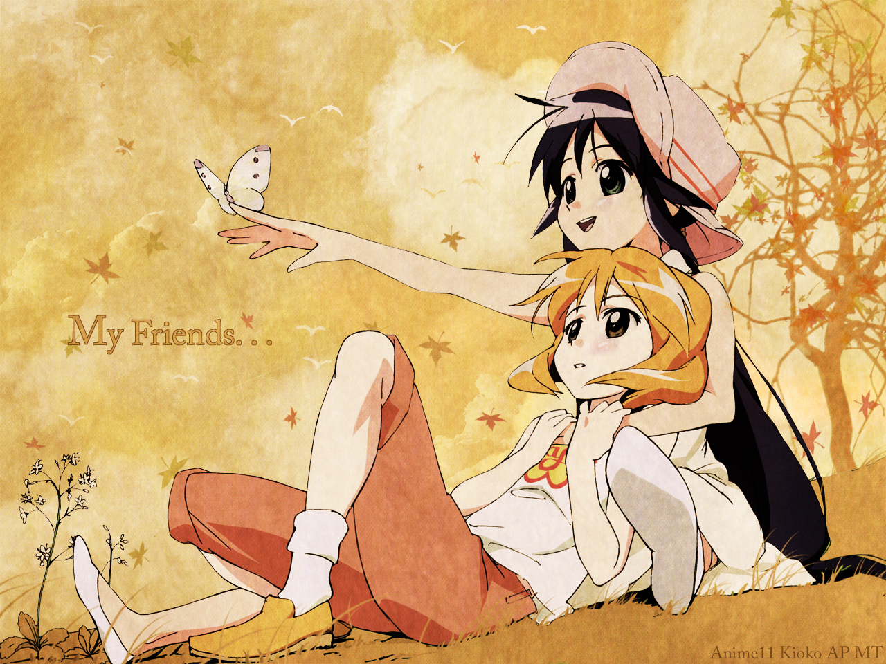 andou_mahoro, andou_minawa, autumn, mahoromatic