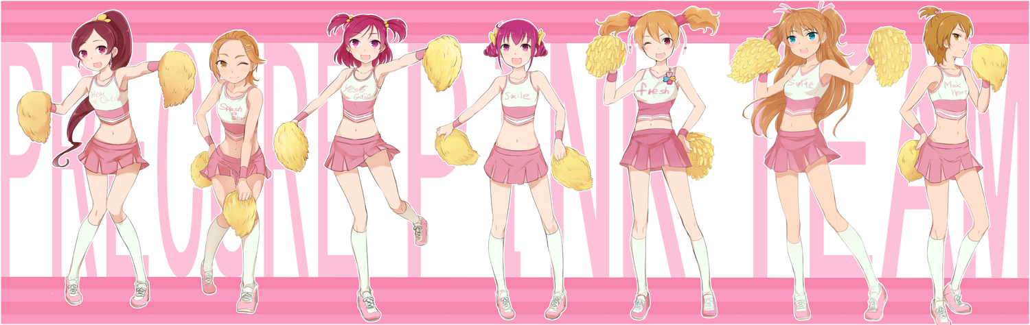 fresh_precure!, futari_wa_precure, hanasaki_tsubomi, heartcatch_precure!, hoshizora_miyuki, houjou_hibiki, hyuuga_saki, minazuki_randoseru, misumi_nagisa, momozono_love, precure, smile_precure!, suite_precure, yes!_precure_5, yumehara_nozomi