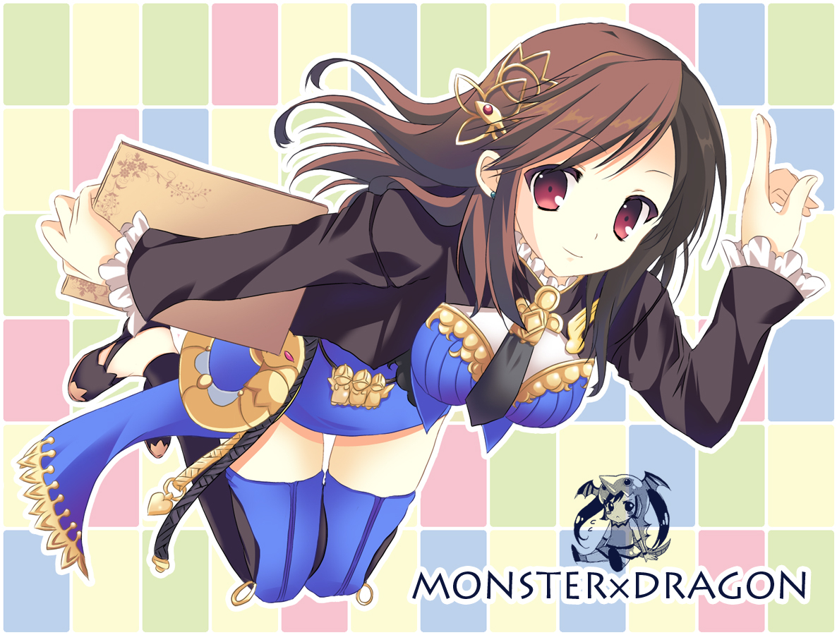 brown_hair, monster_x_dragon, tagme, thighhighs