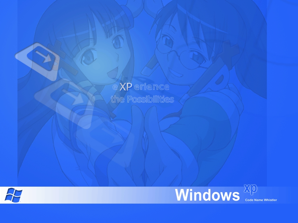 anthropomorphism, blue, futaba, homeko, mai-hime, os-tan, saseko, windows, xp