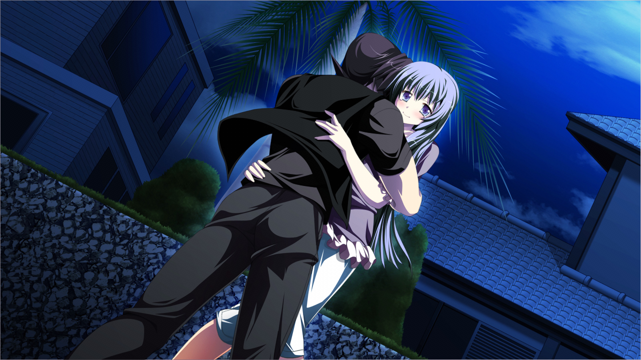 fortissimo//akkord:bsusvier, game_cg, hug, male, ooba_kagerou, tagme_(character), yoshino_reiji
