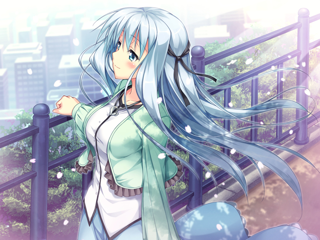 aqua_hair, asteel_runastia, astronauts, blue_hair, blush, building, city, erect!