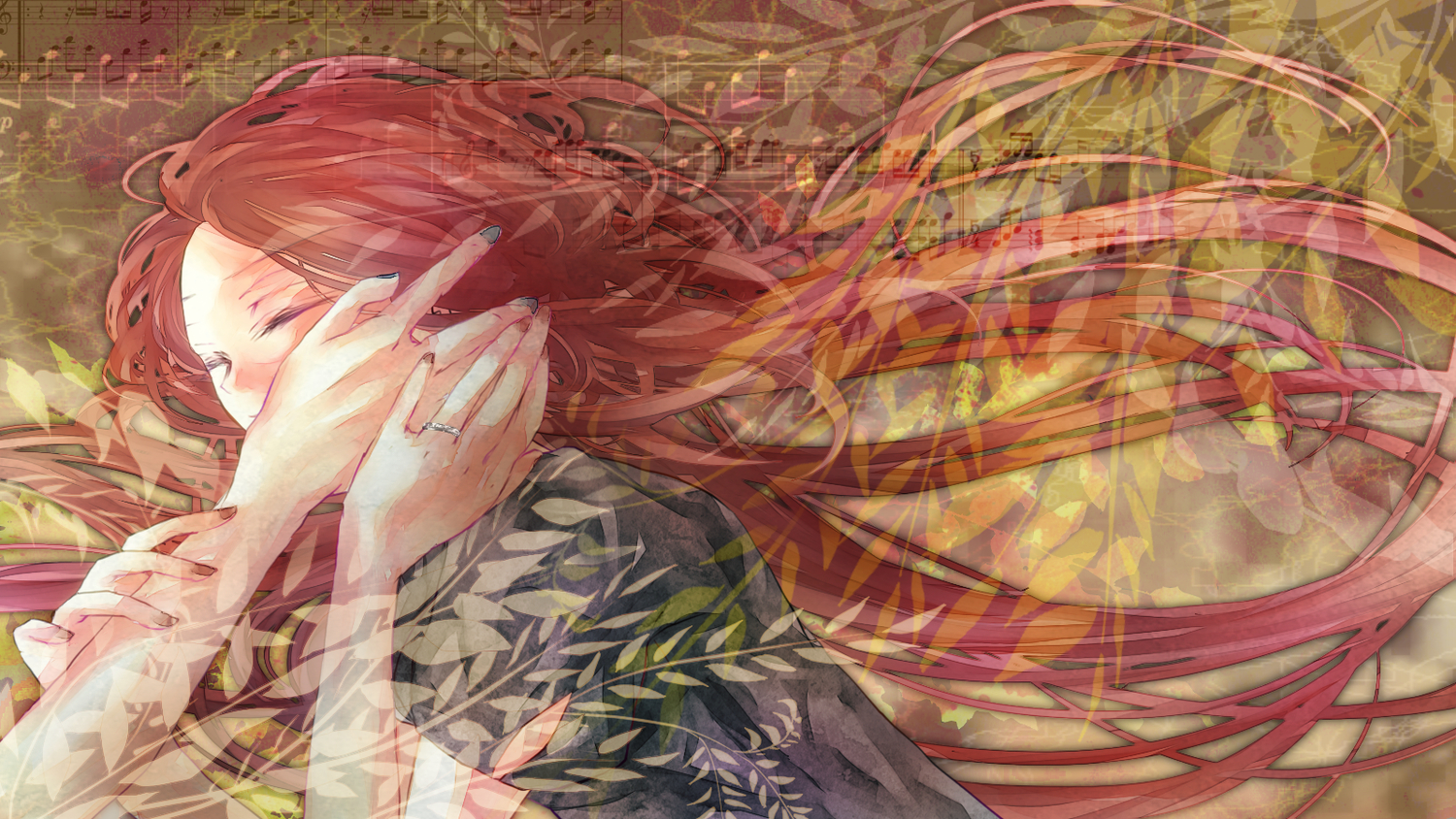 all_male, amakura_(islit), long_hair, male, namine_ritsu, red_hair, utau